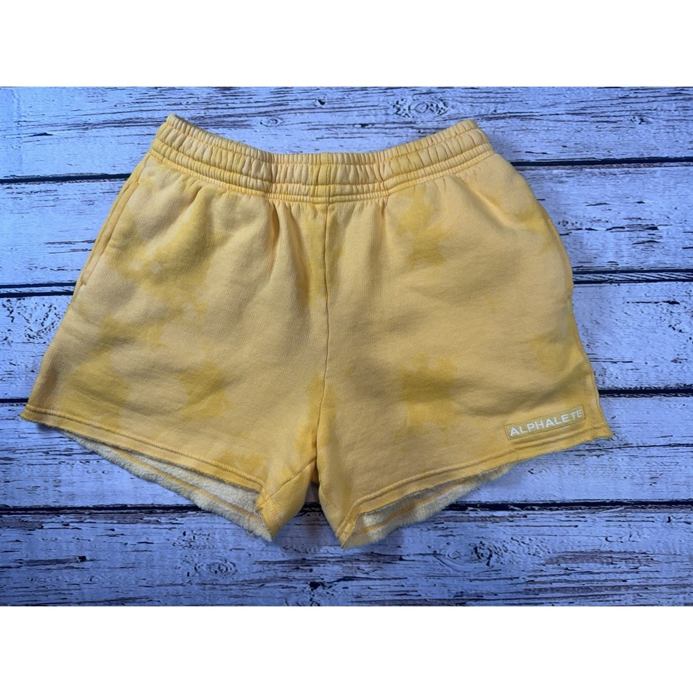 Alphalete Very terry Yellow shorts size Women's‎ Medium